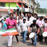 Priyanka Gandhi winning celebrated